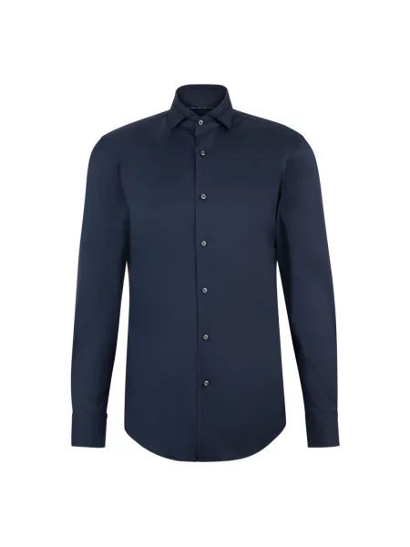 Koszula biznesowa o kroju slim fit z dodatkiem streczu model ‘Hank Hai’ Boss niebieska