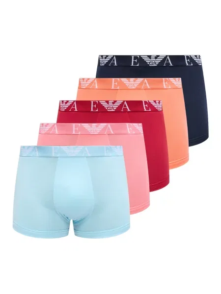 Emporio Armani Boksarice svetlo modra / temno modra / oranžna / roza / rdeča / off-bela bela