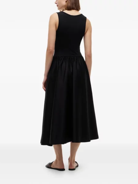 Rochie midi Tommy Hilfiger tricotate negru