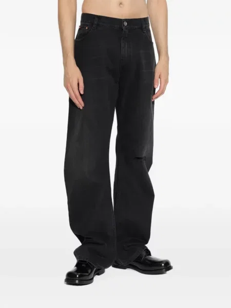 Blugi drepți Vetements negru