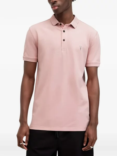 Tricou polo Allsaints roz