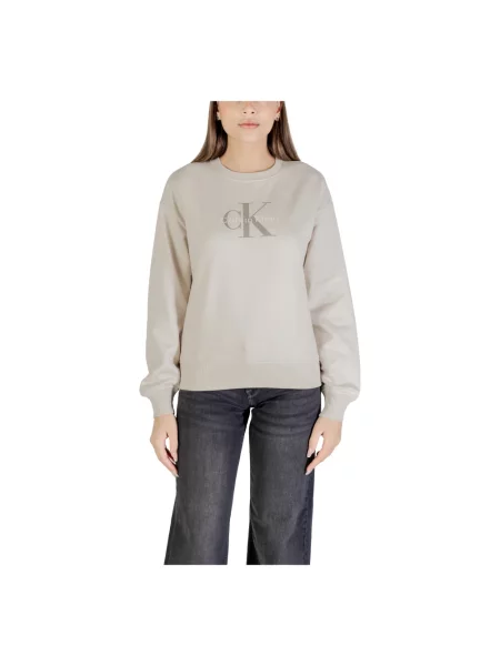 Bluza Calvin Klein Jeans beżowa
