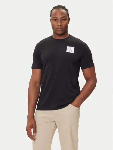 Calvin Klein Jeans Tricou Gradient Monogram negru