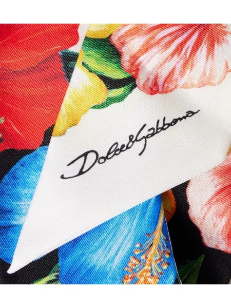 Fular Dolce&gabbana de mătase cu model floral