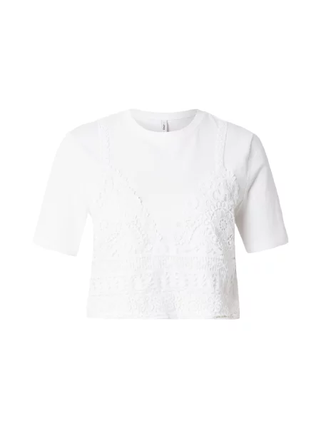 ONLY Tricou ONLBETSY' alb