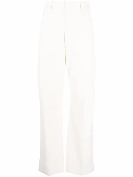 Pantaloni Jacquemus alb