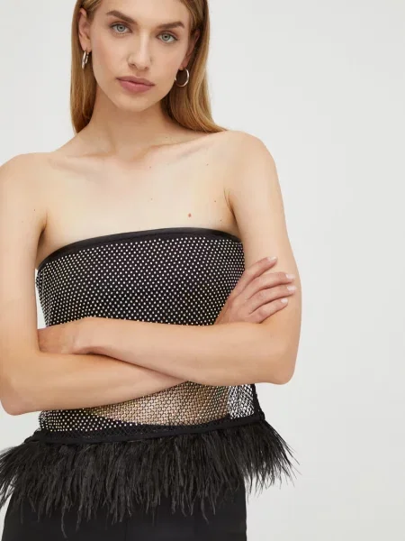 Top Patrizia Pepe czarny