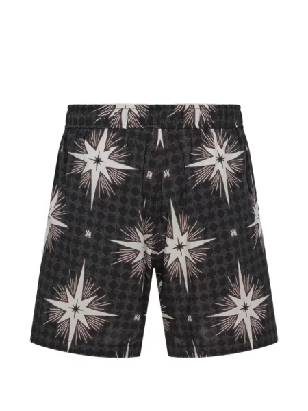 Pantaloni scurți Amiri cu imagine negru