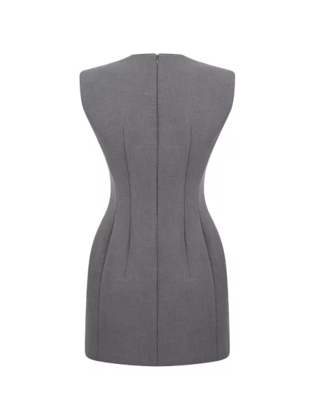 Мини рокля The Frankie Shop сиво