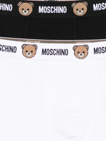 Boxeri Moschino cu autograf negru