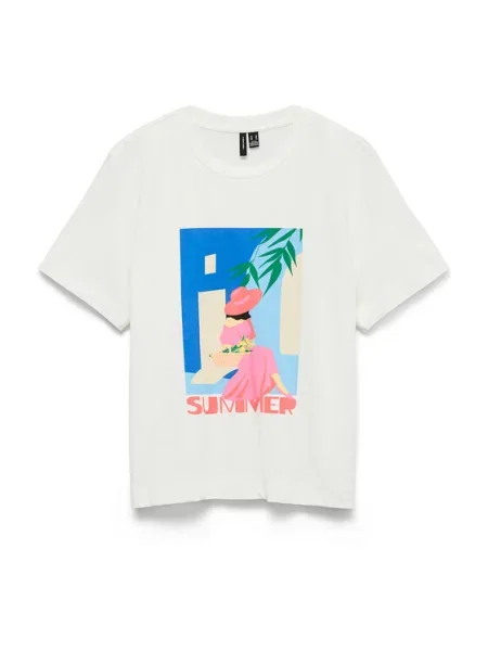Vero Moda Tricou Salli Mette alb