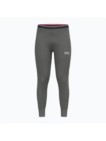 Pantaloni termici activi pentru bărbați ODLO Active Warm Originals Bl Bottom Long odlo steel grey melange gri