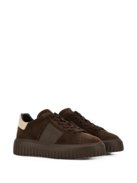 Sneakerși Hogan cu dungi maro