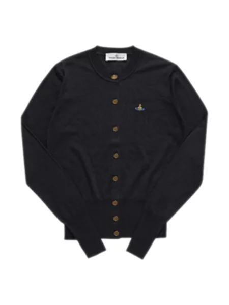 Krótki kardigan Vivienne Westwood wełniany czarny