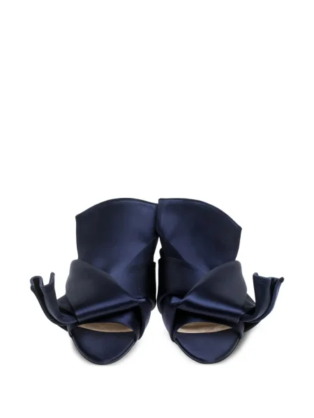 Sandale N°21 din satin albastru