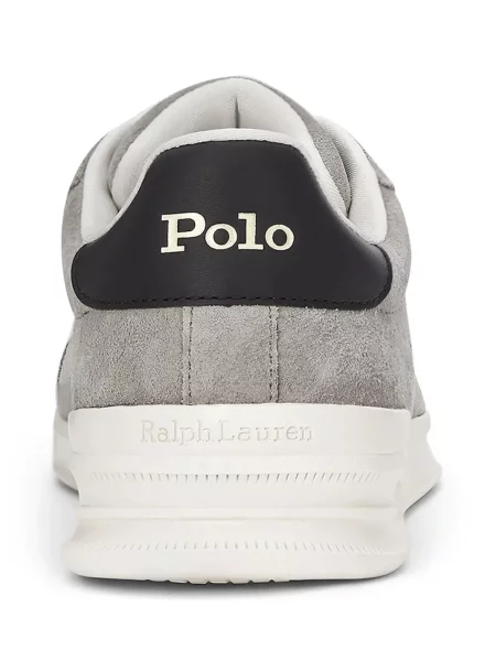 Semišové sneakers boty Polo Ralph Lauren Hrt Crt Ii šedá