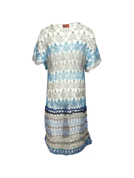 Pletené oblekové šaty Missoni Pre-owned bílé