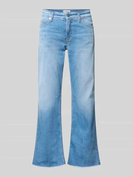 Jeansy bootcut z mieszanki bawełny model FRANCESCA' Cambio niebieskie