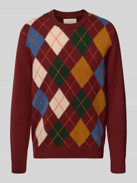Sweter z dzianiny z okrągłym dekoltem Gant