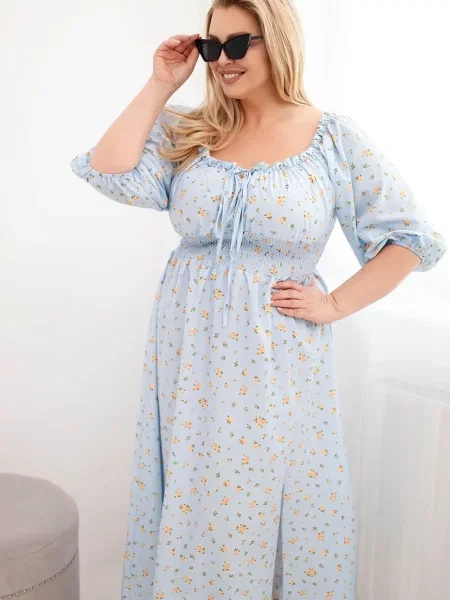 Maxi reglabil rochie maxi Kesi Włoski albastru