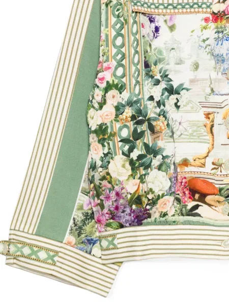 Geacă Camilla cu model floral cu imagine alb