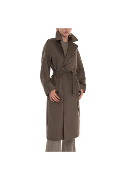 Płaszcz Weekend Max Mara brązowy