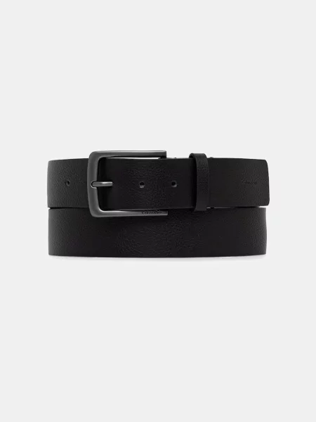 Calvin Klein pas usnjen črna