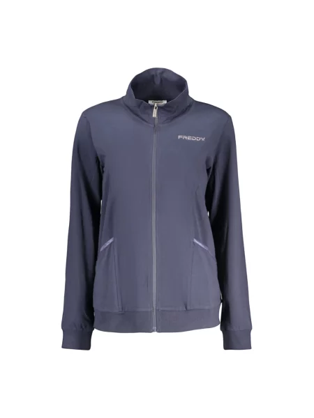 Bluza rozpinana Freddy z długim rękawem niebieska