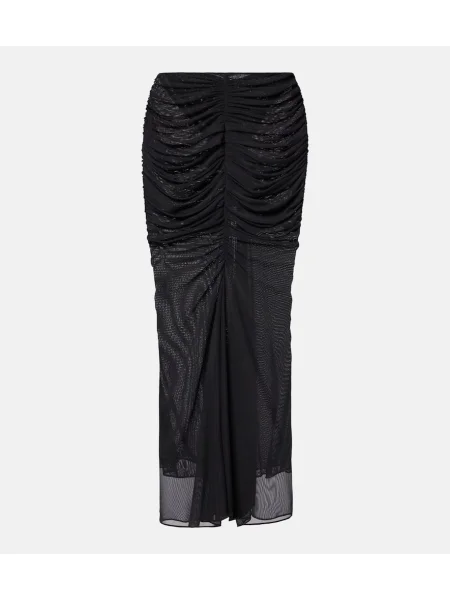 Fusta maxi Mugler negru