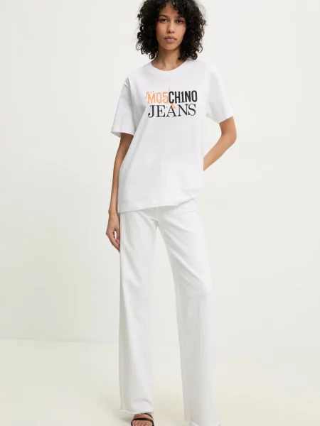 Moschino Jeans t-shirt biały
