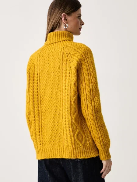 Weekend Max Mara sweter z wełną WKSSARONG żółty