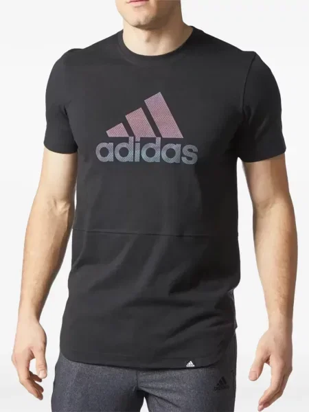 Multicolor tricou polo Adidas cu autograf stretch gri