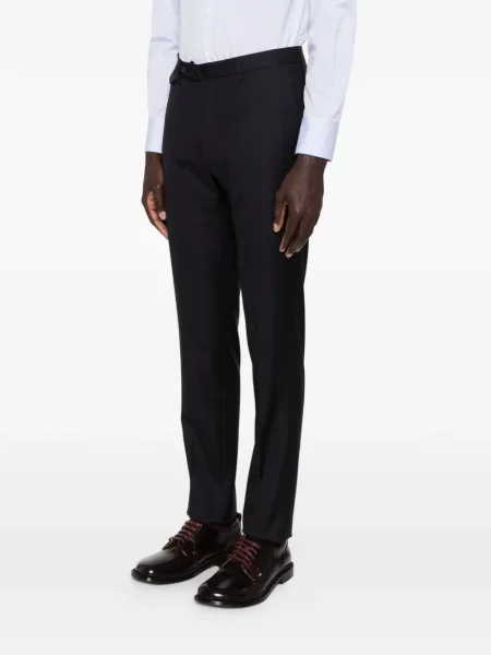 Cu centură pantaloni Tagliatore albastru