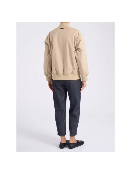Kurtka bomber Max Mara wełniany beżowy