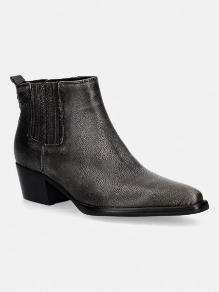 Guess cizme cu jos pentru femei din piele WYNIE negru