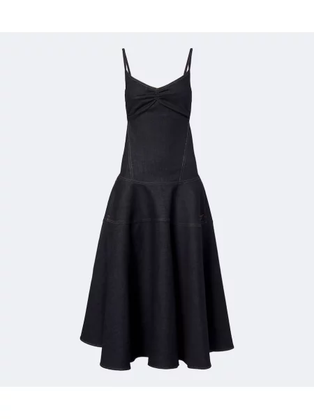 Rochie din denim Jacquemus albastru