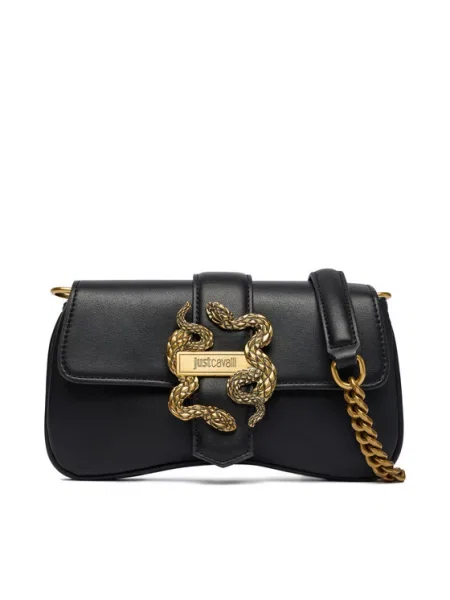 Just Cavalli Дамска чанта Iconic Snakes черен