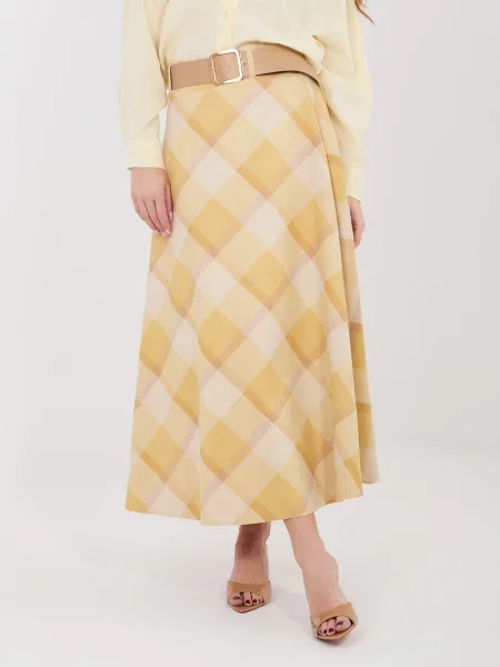 Szoknya Italy Moda sárga