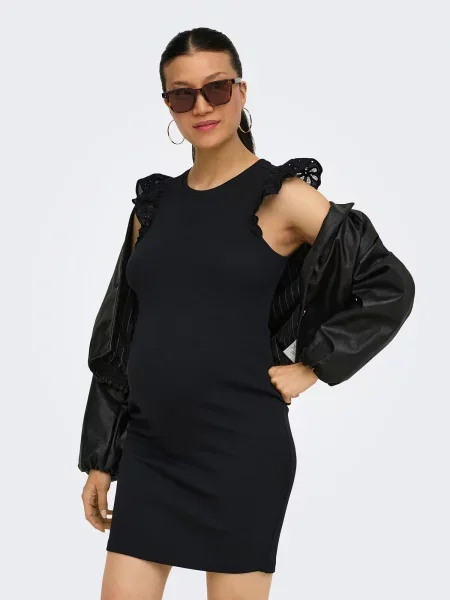 Only Maternity Rochie OLMCesme' negru