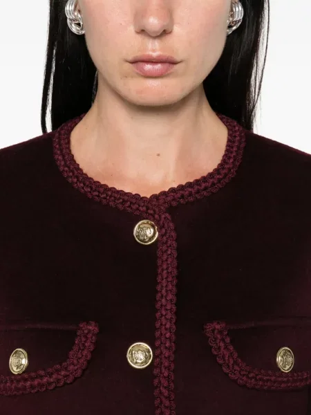 Geacă Sandro de lână roșu