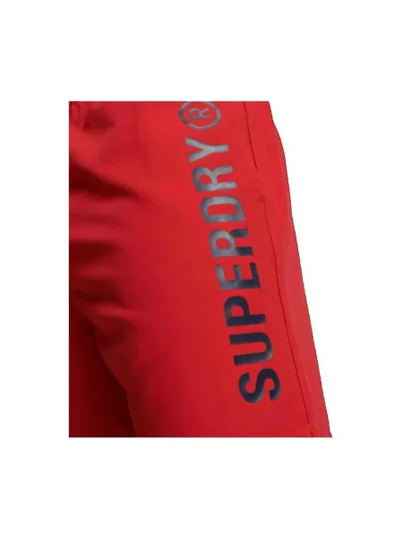 Scurt pantaloni sport Superdry roșu