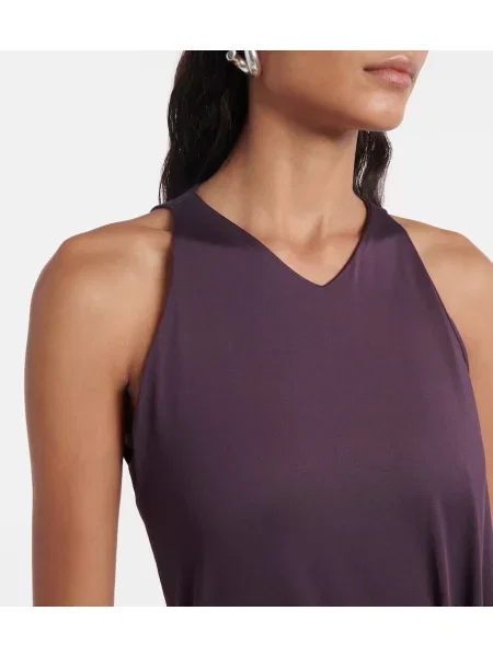 Rochie Victoria Beckham drapată violet