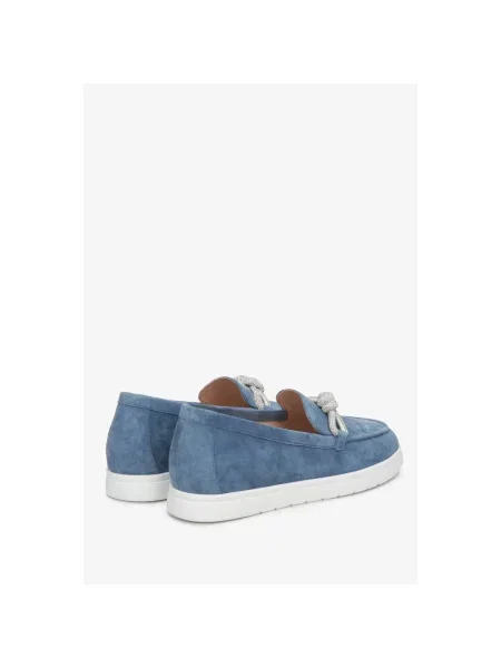 Лофери велюрові Estro сині