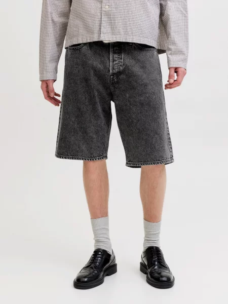JACK & JONES Kavbojke JJIALEX JJORIGINAL temno siva