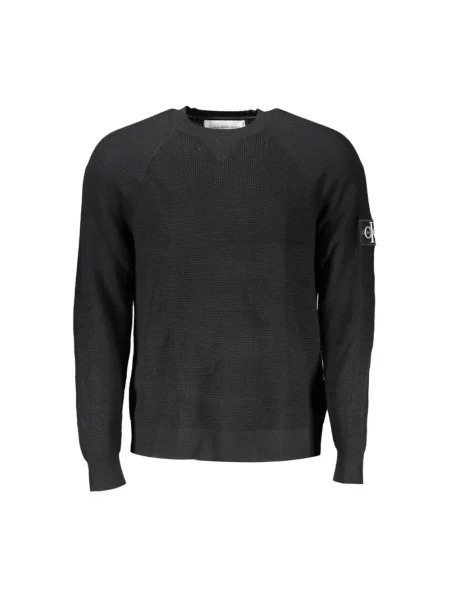 Sweter Calvin Klein wełniany elegancki czarny