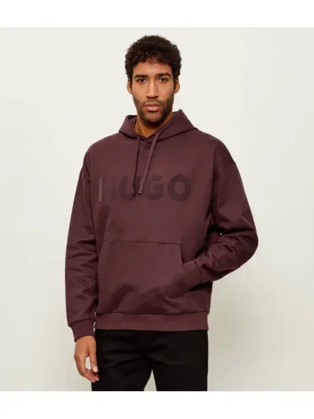 HUGO Hanorac Ditchle | Oversize fit bordo