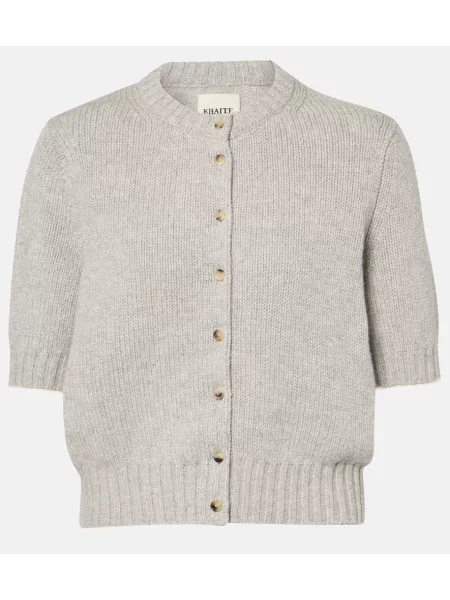 Cardigan Khaite din cașmir gri