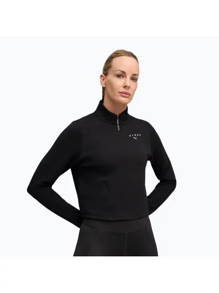 Bluză pentru femei Puma Hyrox Cloudspun Zip puma black negru