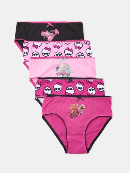 Sinsay kalhotky 5 balení Monster High fuchsiová