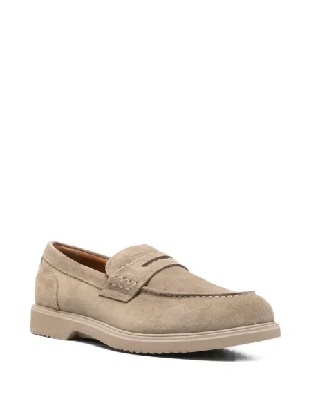 Pantofi loafer Nero Giardini din piele maro